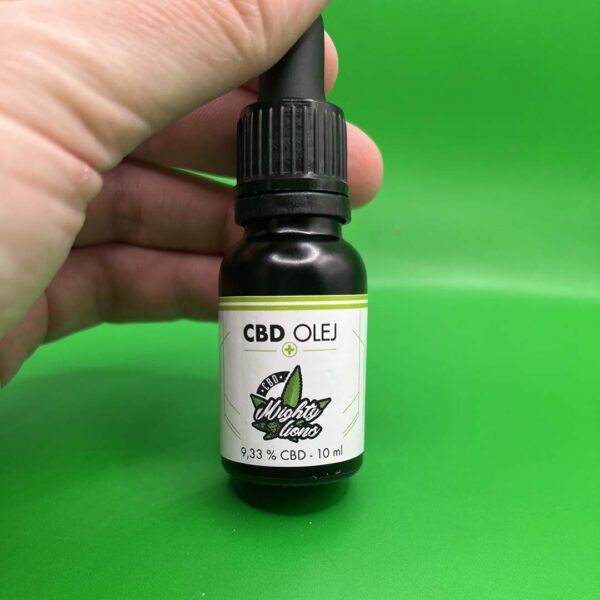 9,33% cbd konopný olej 10 ml full spectrum mighty lions cbd