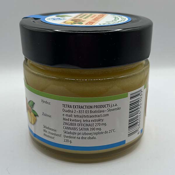 med s extraktem z konopí a zázvoru (220g)